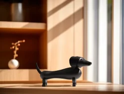 Kay Bojesen Denmark Kay Bojesen dog 18,5 cm, Dark stained oak Black
