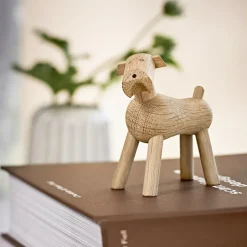 Kay Bojesen Denmark Kay Bojesen dog Tim, Light oak Brown Hot