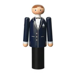 Kay Bojesen Denmark Kay Bojesen groom, -black-white, 12 cm Blue Discount