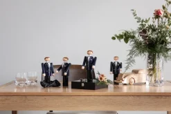 Kay Bojesen Denmark Kay Bojesen groom, Blue-black and white, 18 cm BlueBlack Online