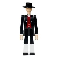 Kay Bojesen Denmark Kay Bojesen man in Norwegian folk costume, Black-red-white BlackWhiteRed Sale