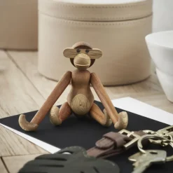 Kay Bojesen Denmark Kay Bojesen monkey mini, Teak-limba tree Brown New
