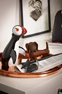Kay Bojesen Denmark Kay Bojesen puffin, 19,5 cm. BlackWhite Outlet