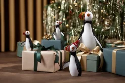 Kay Bojesen Denmark Kay Bojesen puffin, 19,5 cm. BlackWhite Outlet
