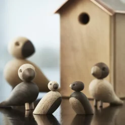 Kay Bojesen Denmark Kay Bojesen sparrows 2-pack, Oak Brown Online