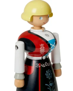 Kay Bojesen Denmark Kay Bojesen woman in Norwegian folk costume, Black-red-white BlackWhiteRed Discount