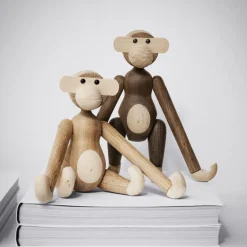 Kay Bojesen Denmark Kay Bojesen wooden monkey small, Oak-smoked oak Brown Outlet
