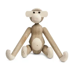 Kay Bojesen Denmark Kay Bojesen wooden monkey small, Untreated oak and maple BeigeBrown