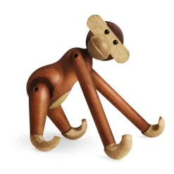 Kay Bojesen Denmark Kay Bojesen wooden monkey small, Teak-limba wood 20 cm Brown Clearance