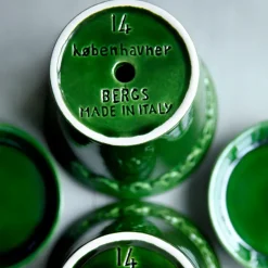 Bergs Potter Københavner flower pot glazed Ø16 cm, Green Best
