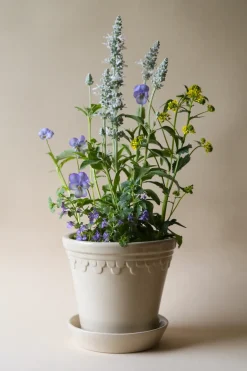 Bergs Potter Københavner flower pot glazed Ø16 cm, Sand Stone Beige Outlet