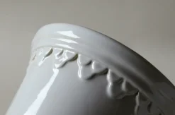 Bergs Potter Københavner flower pot glazed Ø18 cm, Mineral White Best