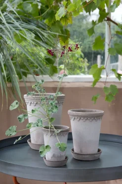 Bergs Potter Københavner flower pot high Ø14 cm, Grey New