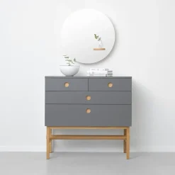 A2 Keep dresser, , oiled oak legs White Hot