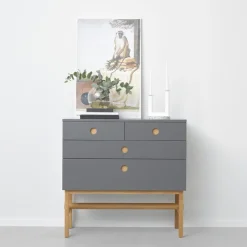 A2 Keep dresser, , oiled oak legs White Hot