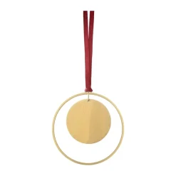 Blomus KITAI tree decoration 8,5 cm 4-pack, Circle Gold-coloured