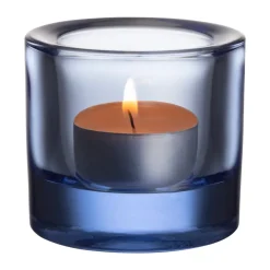 Iittala Kivi candle holder 60 mm, Aqua Blue New
