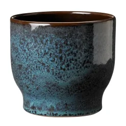Knabstrup Keramik Knabstrup outdoor flower pot Ø16.5 cm, sea green Blue New