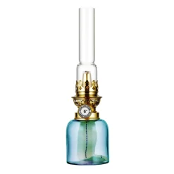 Karlskrona Lampfabrik Koholmen paraffin lamp, aquamarine Turquoise Online