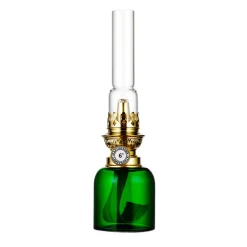 Karlskrona Lampfabrik Koholmen paraffin lamp, Green New