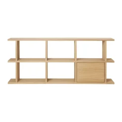 Ferm Living Kona bookcase cabinet insert, Natural Beige New