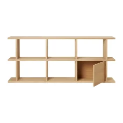 Ferm Living Kona bookcase cabinet insert, Natural Beige New