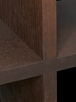 Ferm Living Kona bookshelf 2x2, Dark stained Brown Clearance