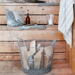 KORBO bin 16, galvanized steel Silver-coloured Best