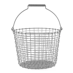 KORBO bucket 16, acid proof steel Silver-coloured New