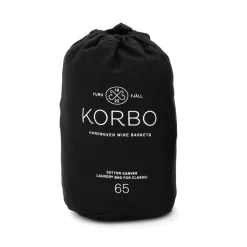 KORBO laundry bag, 65 l Black Outlet