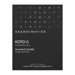 Skandinavisk Koto scented candle with lid, 200 g Black Hot