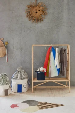 OYOY Koya storage basket large, Optic Blue GreyBlue Clearance