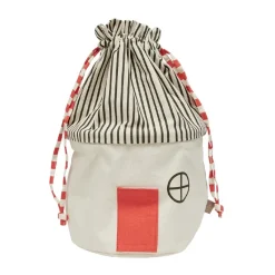 OYOY Koya storage basket small, Cherry Red GreyRed Clearance