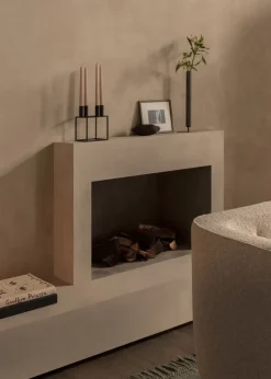 Audo Copenhagen Kubus 4 candle holder, Black