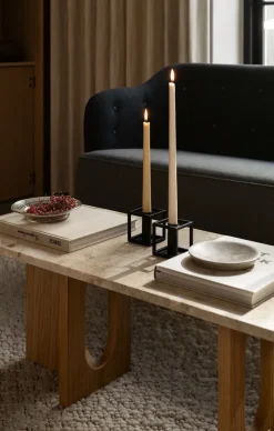 Audo Copenhagen Kubus 1 candle holder, Black