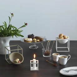 Audo Copenhagen Kubus 1 candle holder, White Clearance