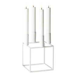 Audo Copenhagen Kubus 4 candle holder, White Discount