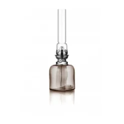 Karlskrona Lampfabrik Kungsholmen Kerosene Lantern 39 cm, Smoke Silver-colouredTransparent Sale