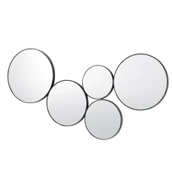Broste Copenhagen Kunst mirror, Black Hot