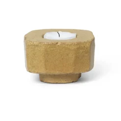 Ferm Living Kurinu candlestick, Honey Beige Clearance