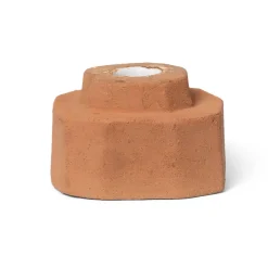 Ferm Living Kurinu candlestick, Terracotta Red Hot