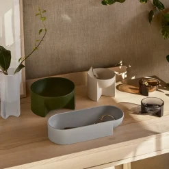 Iittala Kuru ceramic bowl 7.5x37 cm, light Grey New