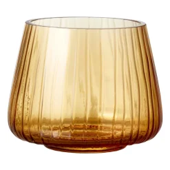 Bitz Kusintha tea light holder 7.5 cm 2-pack, Amber Yellow New