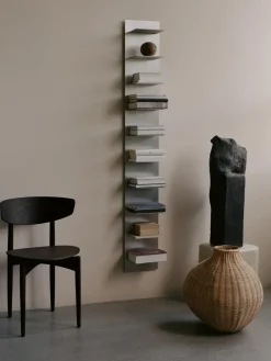 Ferm Living Lager wall shelf pine, Aluminium Silver-coloured Outlet