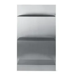 Ferm Living Lager wall shelf triple 55x100 cm, Aluminium Silver-coloured Best
