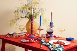 Byon Lara candle holder L 32 cm, Wine Red