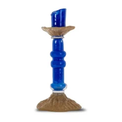 Byon Lara candle holder M 26 cm, Blue Clearance