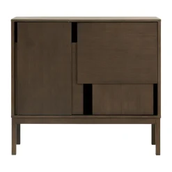 Design House Stockholm Layer sideboard, Dark oak, 120x110, with legs Brown New