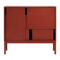 Design House Stockholm Layer sideboard, , 120x110, with legs Red Best