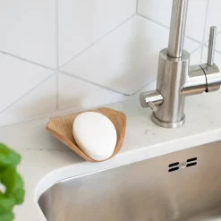 Bosign Leaf™ Soap Dish with Drainage 11.5x11.5 cm, Willow Brown Hot